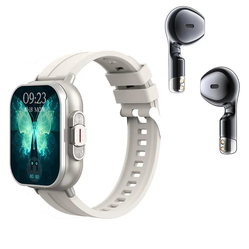 All-in-One Smartwatch with TWS Earbuds – Stay Connected, Stay Healthy, Anywhere