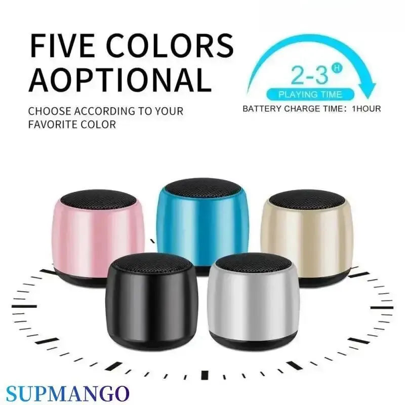 Extra Mini Bluetooth Speaker – Portable Wireless Stereo Audio Player with USB & Subwoofer Sound, Built-In Microphone for Outdoor Music & Calls