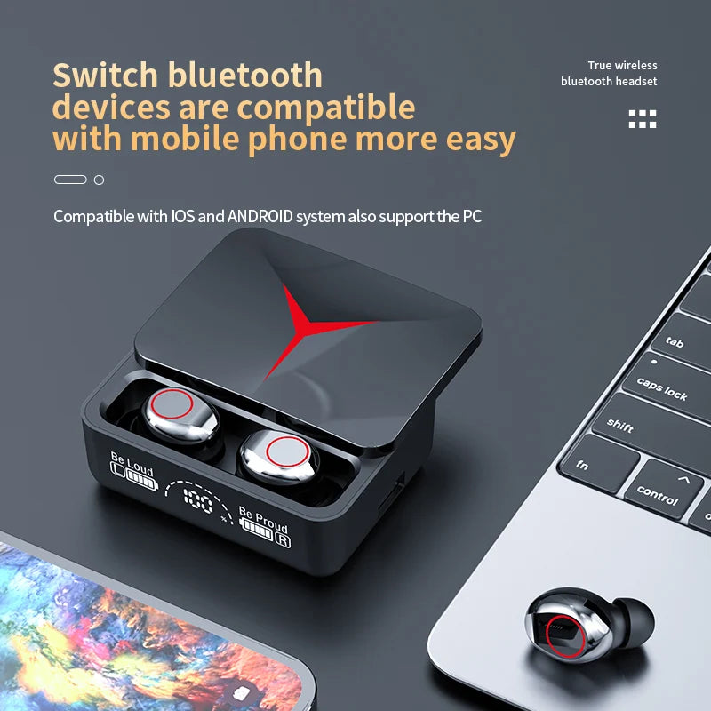Wireless Gaming Headphones – Bluetooth 5.3 Sport Earbuds with Built-in Mic, Premium Sound & Ultimate Comfort for Gamers and Sports Enthusiasts