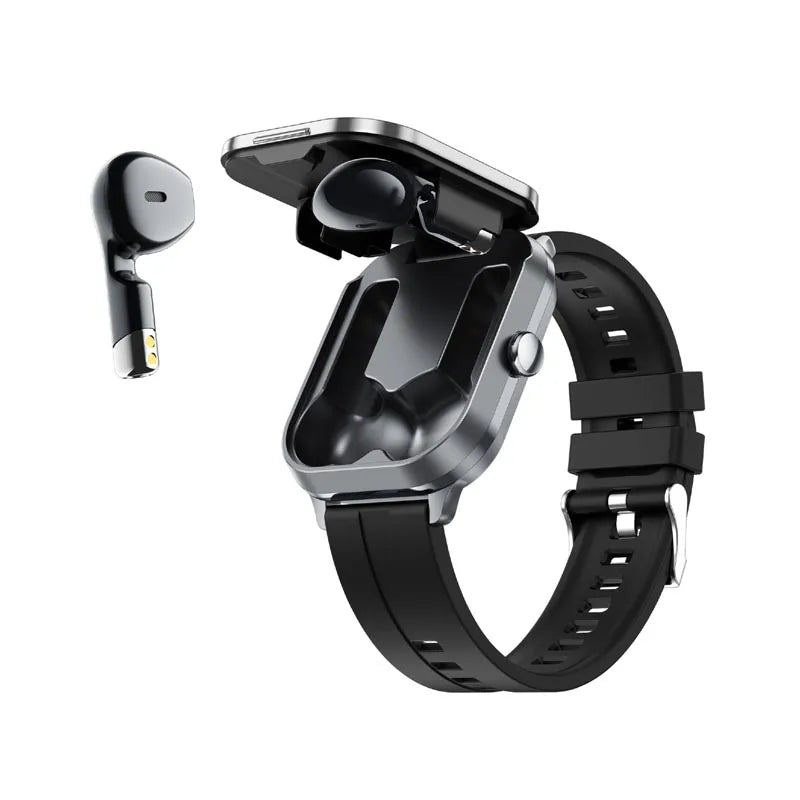 All-in-One Smartwatch with TWS Earbuds – Stay Connected, Stay Healthy, Anywhere