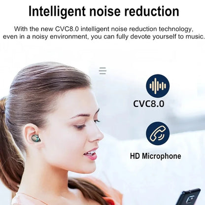 F9 TWS Wireless Bluetooth Earphones with LED Display, Power Bank Case for Phone Charging, HD Calling & CVC 8.0 Noise Reduction