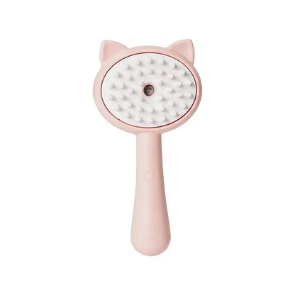 Pet Steam Brush – 3-in-1 Must-Have Grooming Tool for Cats & Dogs | Steamy Spray, Massage & Hair Removal Comb – Essential Beauty Accessory for Clean, Happy Pets