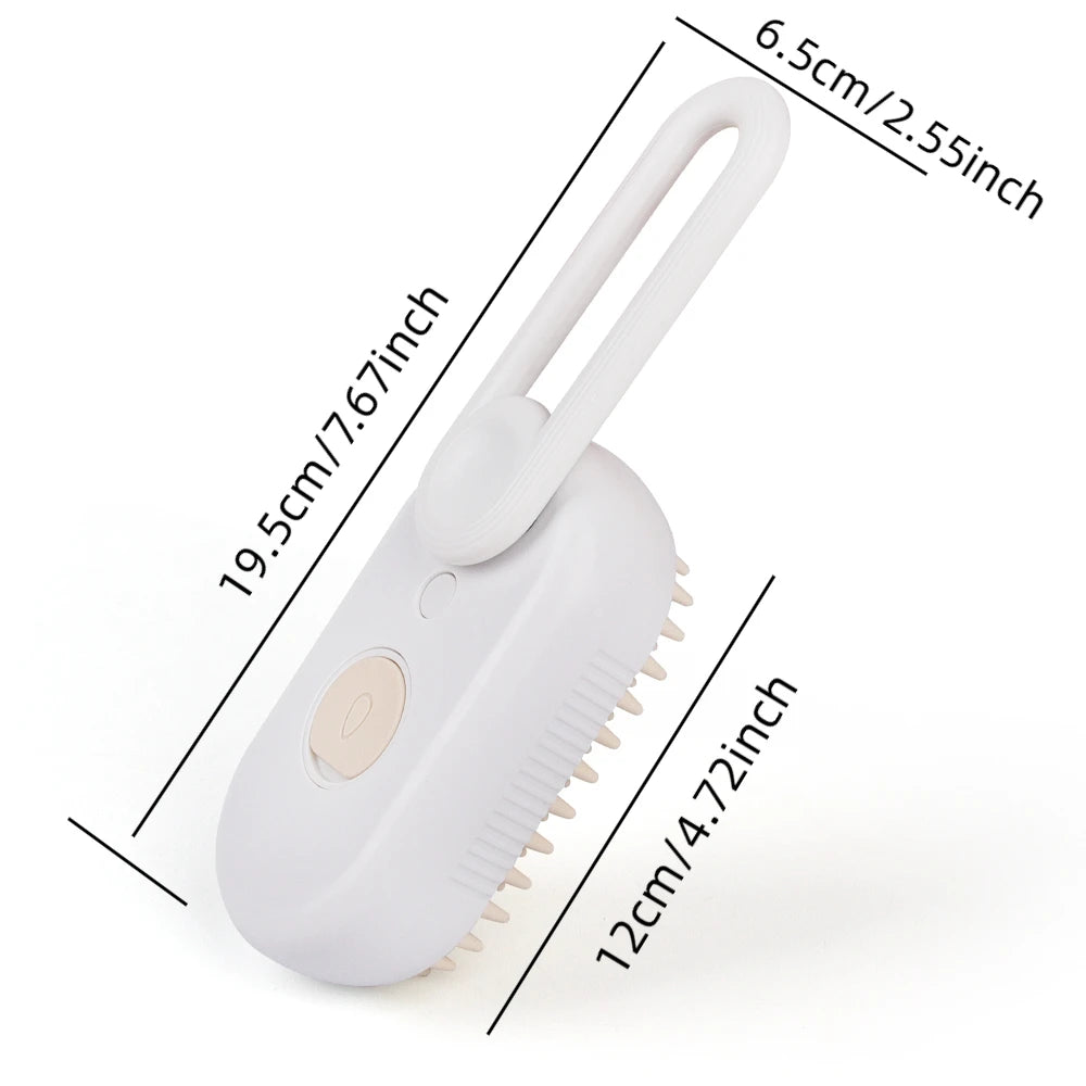Must-Have Cat Spray Comb – 5-in-1 Electric Grooming Brush with Rotatable Handle, De-Shedding, Bath Massage & Pet Care Tool for Cats and Small Pets