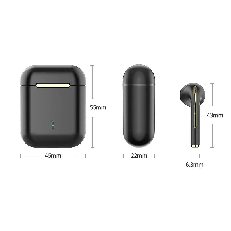 Bluetooth Earbuds with Active Noise-Cancellation, Waterproof, and Premium Sound – Wireless Freedom, 5.3 Bluetooth, Built-in Mic, Long Battery Life & Perfect for Sports & Study!