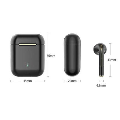 Bluetooth Earbuds with Active Noise-Cancellation, Waterproof, and Premium Sound – Wireless Freedom, 5.3 Bluetooth, Built-in Mic, Long Battery Life & Perfect for Sports & Study!