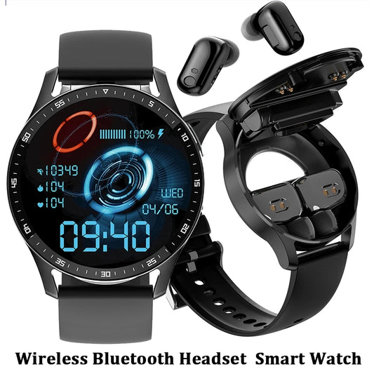 2-in-1 Smartwatch with Earbuds – Stay Connected, Stay Healthy, Stay Ahead