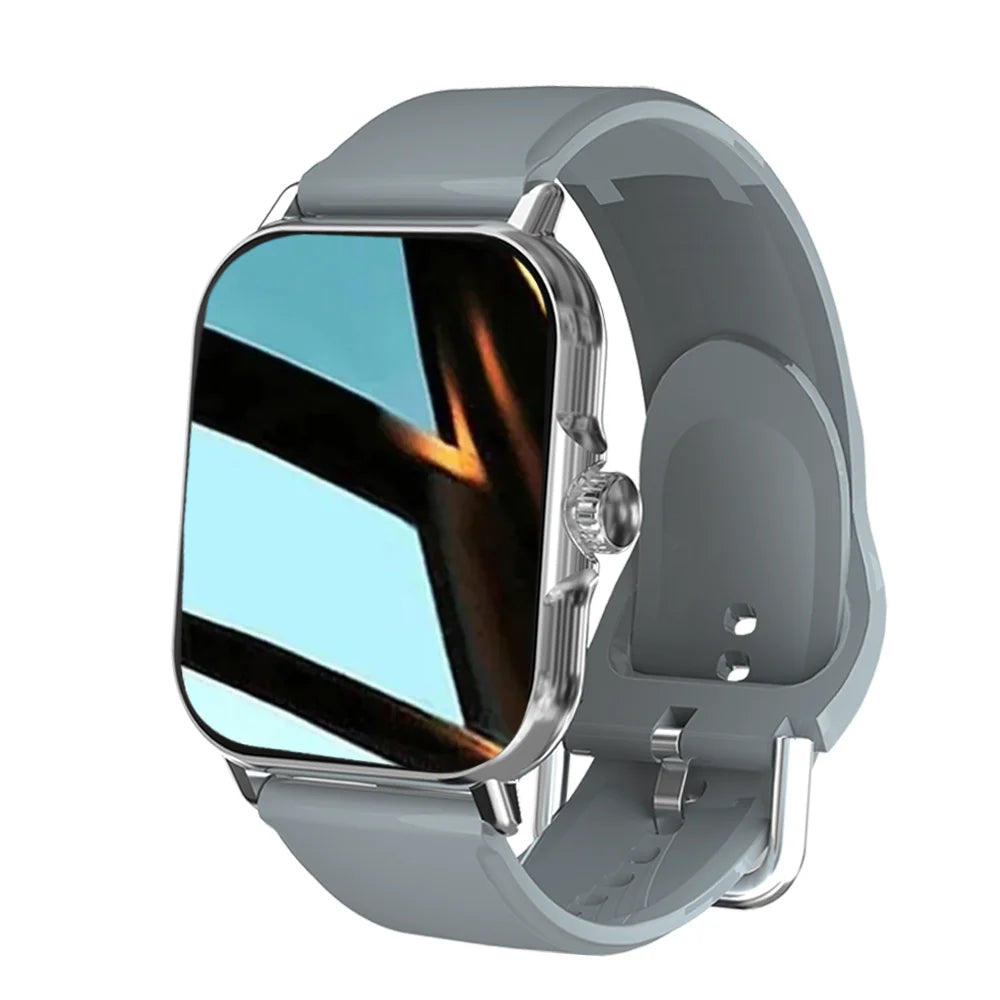 All-in-One Fitness Tracker with Call & Music Control, Heart Rate/Blood Oxygen Monitor, Custom Watch Faces, Wireless Charger – Stylish, Powerful & Perfect for Gifting!