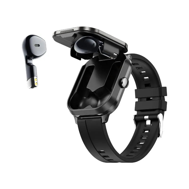 2 in 1 Smartwatch with Earbuds – Your All-Day Health & Productivity Companion with Heart Rate, Sleep & Activity Tracking