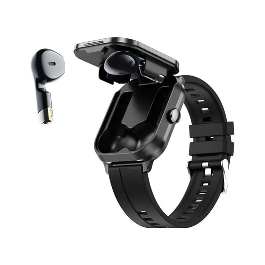 2 in 1 Smartwatch with Earbuds – Your All-Day Health & Productivity Companion with Heart Rate, Sleep & Activity Tracking