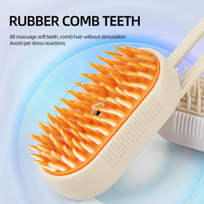 Must-Have Cat Spray Comb – 5-in-1 Electric Grooming Brush with Rotatable Handle, De-Shedding, Bath Massage & Pet Care Tool for Cats and Small Pets