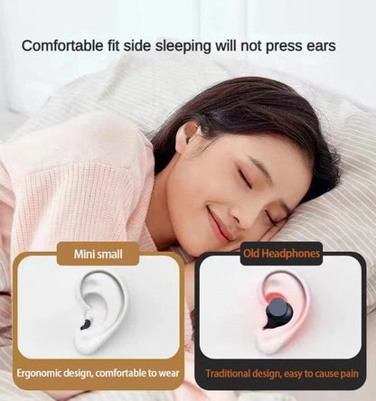 Mini Bluetooth 5.3 Invisible Earbuds – Ultra-Small Wireless Headset for Sleep, Work, and Sports | HD HiFi Sound, Deep Bass, All-Day Comfor