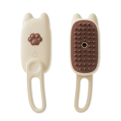 Pet Steam Brush – 3-in-1 Must-Have Grooming Tool for Cats & Dogs | Steamy Spray, Massage & Hair Removal Comb – Essential Beauty Accessory for Clean, Happy Pets