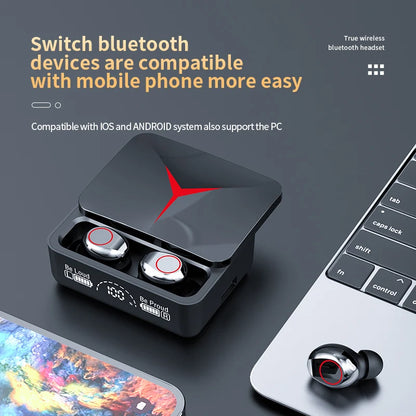 Wireless Gaming Headphones – Bluetooth 5.3 Sport Earbuds with Built-in Mic, Premium Sound & Ultimate Comfort for Gamers and Sports Enthusiasts