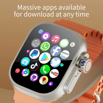 SIM card Smartwatch with 2.29" AMOLED Display, Heart Monitoring & 8MP Camera