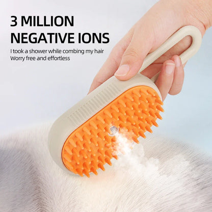 Must-Have Cat Spray Comb – 5-in-1 Electric Grooming Brush with Rotatable Handle, De-Shedding, Bath Massage & Pet Care Tool for Cats and Small Pets