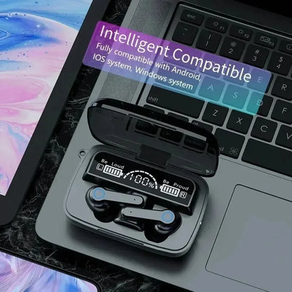 Charging Case (Power Bank) Wireless Earbuds – Intelligent Touch Control, Waterproof Bluetooth Headphones with LED Display & Built-in Mic – Don’t Miss Out!