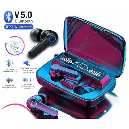 Charging Case (Power Bank) Wireless Earbuds – Intelligent Touch Control, Waterproof Bluetooth Headphones with LED Display & Built-in Mic – Don’t Miss Out!